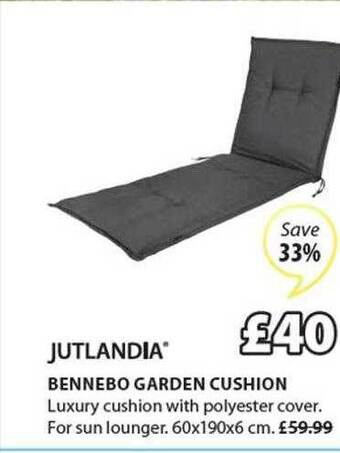 JYSK Bennebo Garden Cushion offer