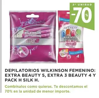 Supercor Depilatorios Wilkinson Femenino: Extra Beauty 5, Extra 3 Beauty 4 Y Pack H Silk H oferta