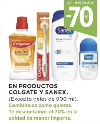 Supercor Colgate En Productos Y Sanex 900ml oferta