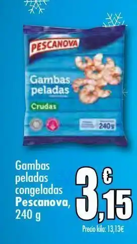 Unide Supermercados Gambas peladas congeladas pescanova oferta