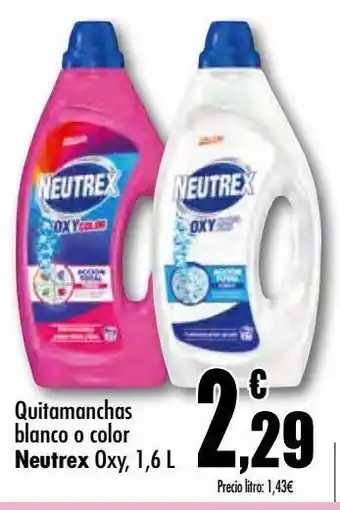 Unide Supermercados Quitamanchas blanco o color neutrex oxy oferta