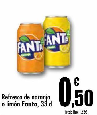 Unide Supermercados Refresco de naranja o limón fanta oferta