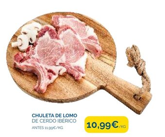Cash Ecofamilia Chuleta de Lomo de Cerdo Ibérico oferta