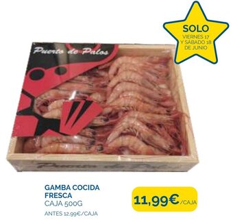 Cash Ecofamilia Gamba Cocida Fresca Caja 500 g oferta
