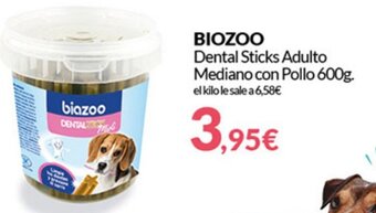 PrimaPrix Biozoo Dental Sticks Adulto Mediano Con Pollo 600 g oferta