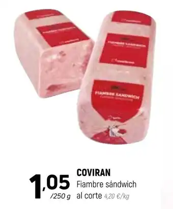 Coviran Coviran Fiambre sándwich al corte 250 g oferta