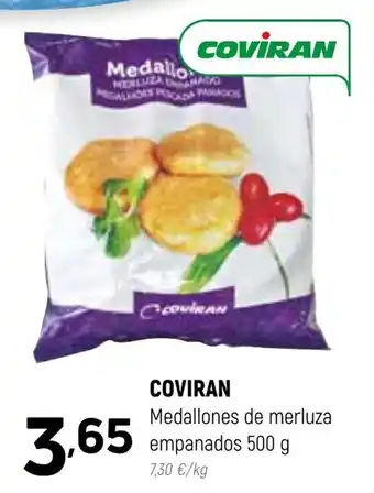 Coviran Coviran Medallones de merluza empanados 500 g oferta
