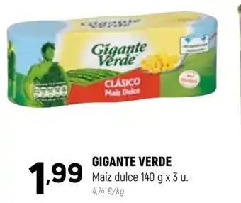 Coviran Gigante Verde Maíz dulce 140g x 3 u oferta