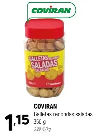 Coviran Coviran Galletas redondas saladas 350g oferta