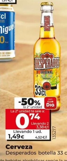 Maxi Dia Cerveza desperados oferta
