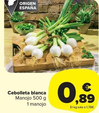 Carrefour Market Cebolleta blanca oferta