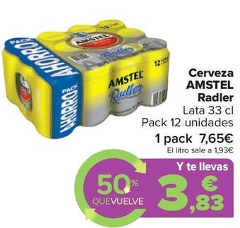Carrefour Market Cerveza amstel radler oferta
