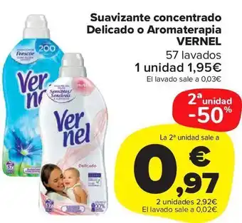Carrefour Market Suavizante concentrado delicato o aromaterapia vernel oferta