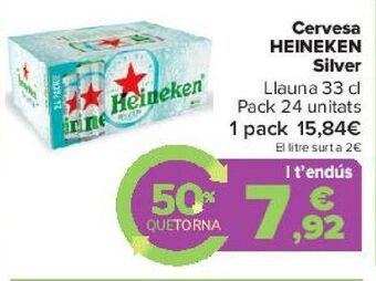 Carrefour Cerveza heineken silver oferta