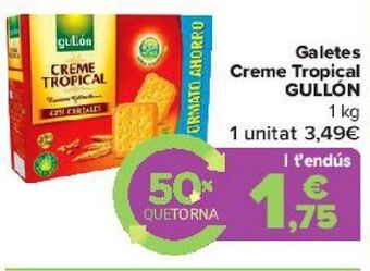 Carrefour Galletas creme tropical gullón oferta
