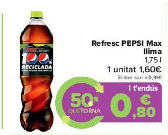Carrefour Refresco pepsi max lima oferta