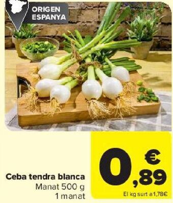 Carrefour Cebolleta blanca oferta