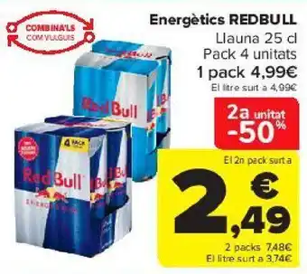 Carrefour Energéticos redbull oferta