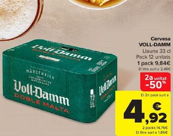 Carrefour Cerveza voll damm oferta