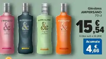 Carrefour Ginebra ampersand oferta