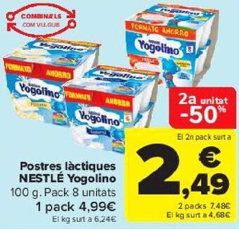 Carrefour Postre lácteo nestlé yogolino oferta