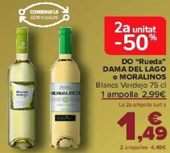 Carrefour D.o. ''rueda'' dama del lago o moralinos oferta
