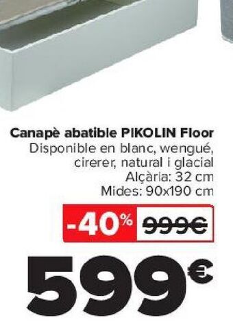 Carrefour Arcón abatible pikolin floor oferta