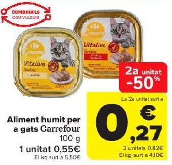 Carrefour Alimento húmedo para gatos carrefour oferta