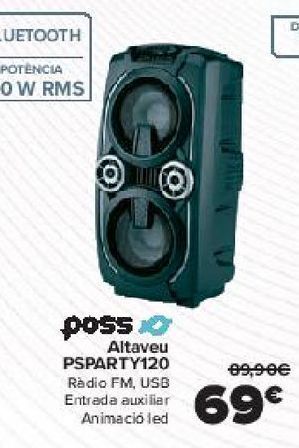 Carrefour Poss altavoz psparty120 oferta