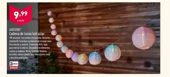 ALDI Lightzone Cadena De Luces Led Solar oferta