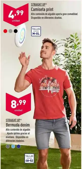 ALDI Straight Up Camiseta Print oferta