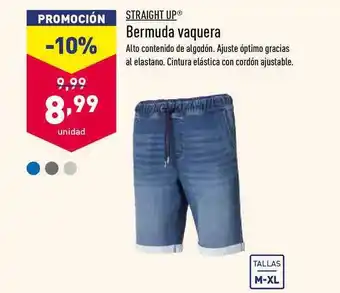 ALDI Straight Up Bermuda Vaquera oferta