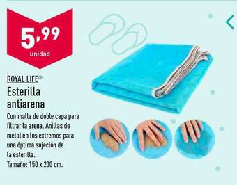 ALDI Royal Life Esterilla Antiarena oferta
