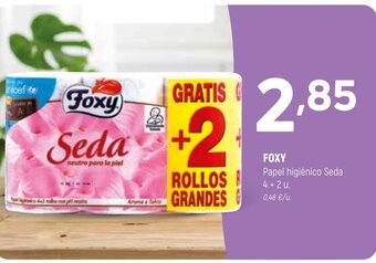 Coviran Foxy Papel higienico Seda 4 + 2 u oferta
