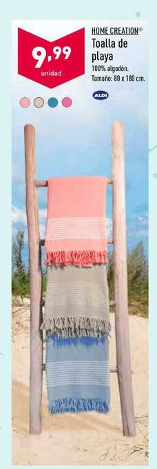 ALDI Home Creation Toalla De Playa oferta