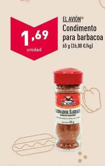 ALDI El Avión Condimento Para Barbacoa 65g oferta