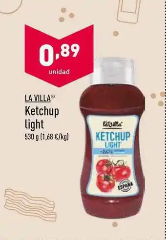 ALDI La Villa Ketchup Light 530g oferta