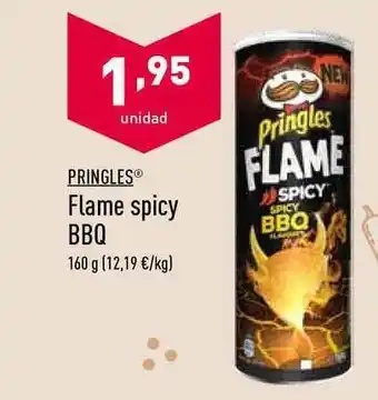 ALDI Pringles Flame Spicy BBQ 160g oferta