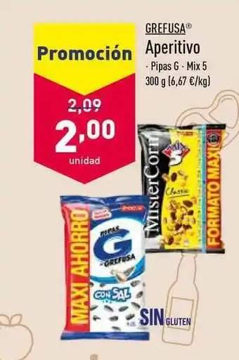 ALDI Grefusa Aperitivo 300g oferta