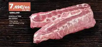 Costco Costilla Tira De Cerdo Kirkland oferta
