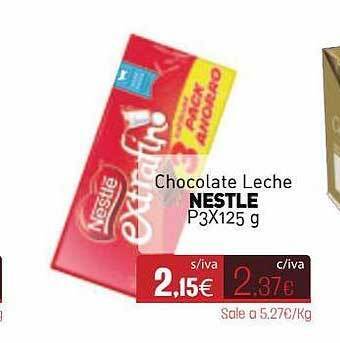 Cuevas Cash Chocolate Leche Nestle oferta