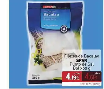 Cuevas Cash Filetes De Bacalo Spar Punto De Sal oferta