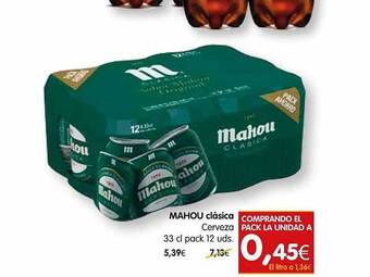 Dicost Mahou Clásica Cerveza oferta