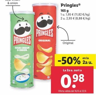 Lidl Chips pringles oferta