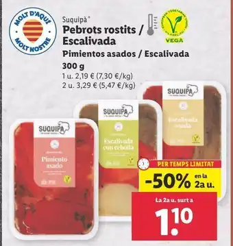 Lidl Pimientos asados oferta