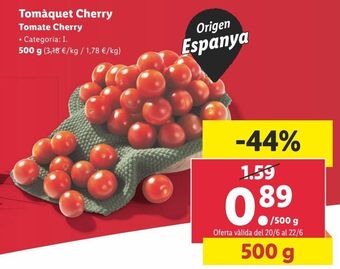 Lidl Tomate cherry oferta