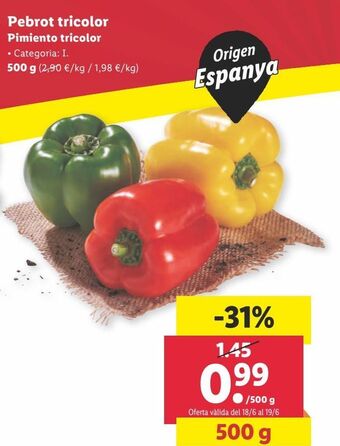 Lidl Pimientos oferta