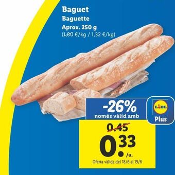 Lidl Baguette oferta