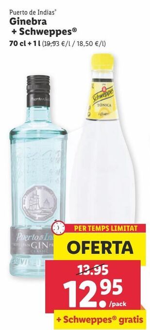 Lidl Ginebra puerto de indias oferta