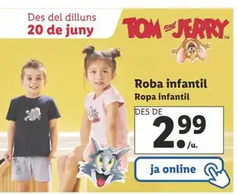 Lidl Ropa infantil oferta